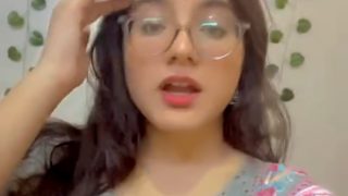 Beautiful Chashmish Girl Total 17 VIDEO’S MERGED Teasing Showing Pressing Boobs with Full Face